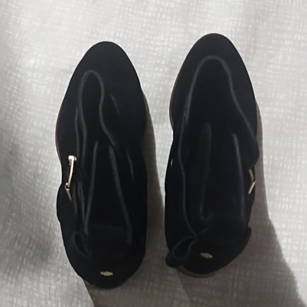 Kate Spade New York Womens Kate Spade black Heel Buckle Ankle Boots